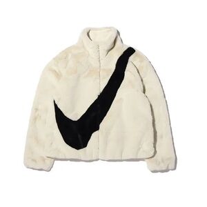 Nike Womens Oversized Swoosh Logo Jacket Size M